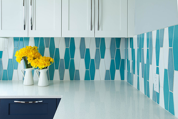 Blue custom  tile