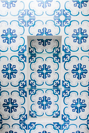 Blue Moroccan tile