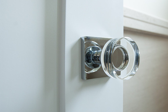 Glass doorknob